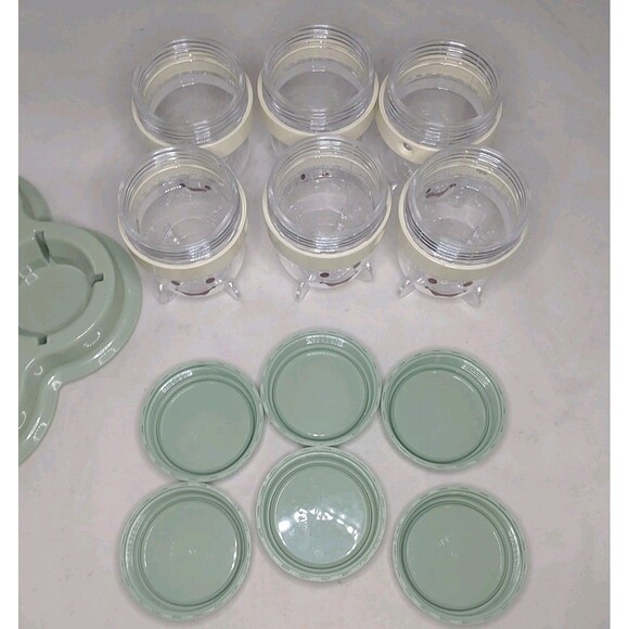 Magic Bullet Baby Bullet Blender 6 Storage Containers  Lids With Tray  Baby Food - Picture 7 of 14